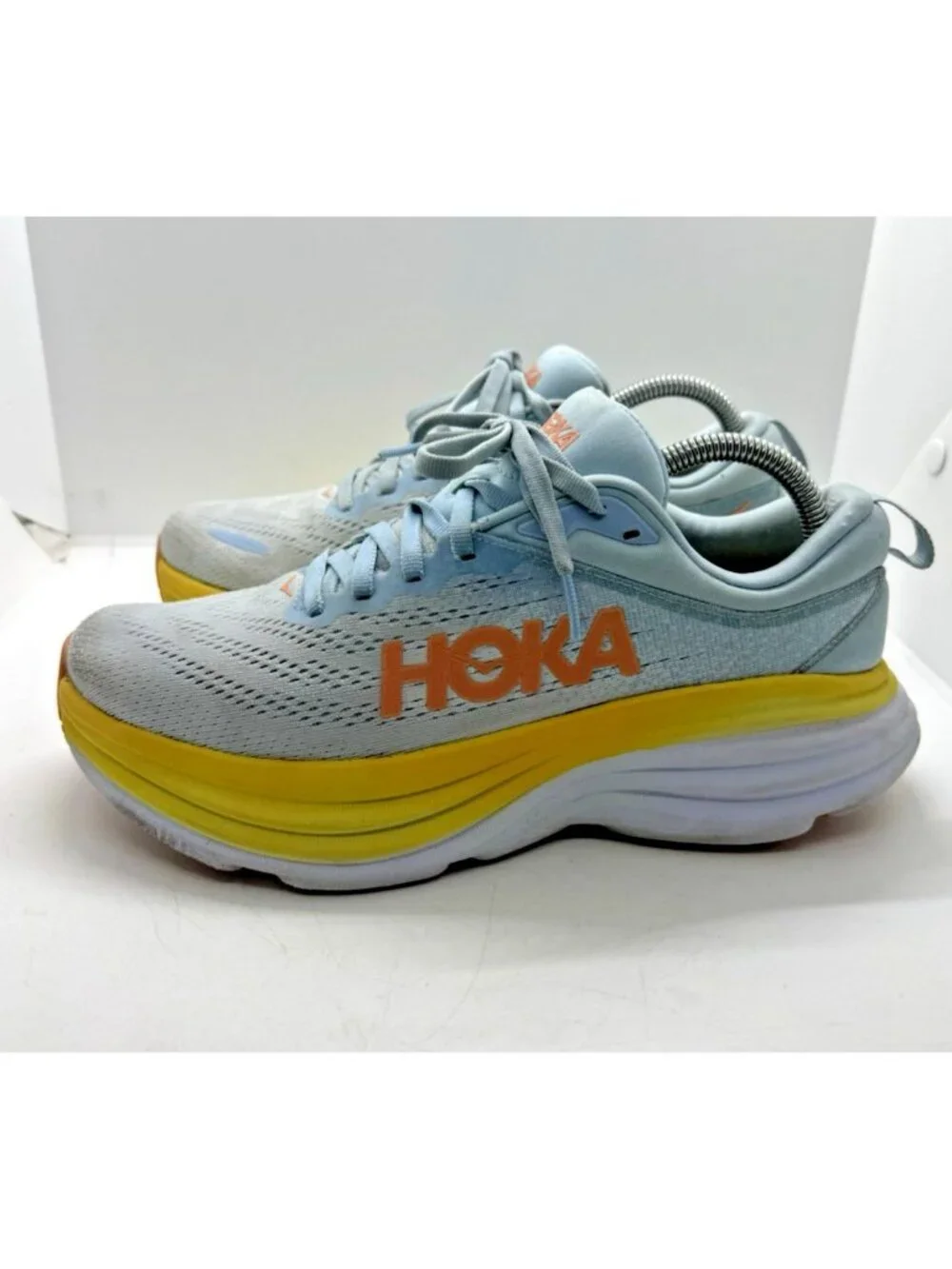 HOKA Bondi 8 Women's Sz 7.5 B Summer Song Country Air Running Shoes 1127952 SSCA